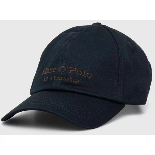 Marc O'Polo Bombažna bejzbolska kapa mornarsko modra barva