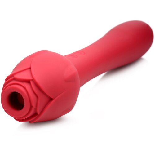 Bloomgasm Sweet Heart Rose 5X Suction Rose &amp;amp; 10X Vibrator Red Slike