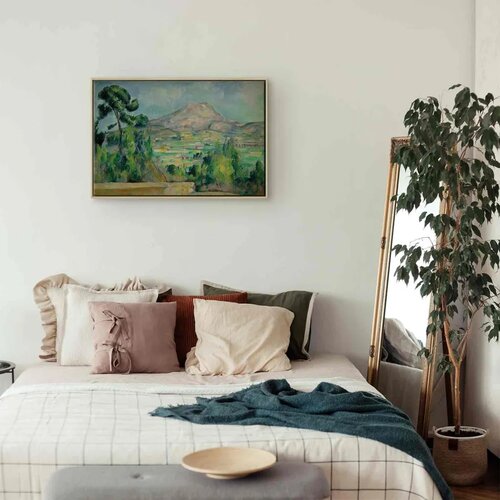  Slika - Paul Cézanne – Mount Saint Victoria 90x60 U prirodnom drvenom okviru Cene