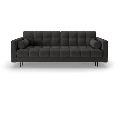 Cosmopolitan Design Temno siva raztegljiva sedežna garnitura s prostorom za shranjevanje 222 cm Bali – Cene