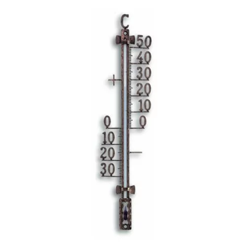TFA Vanjski termometar (Zaslon: Analogno, Visina: 27,5 cm, Metal, Boje starog bakra)