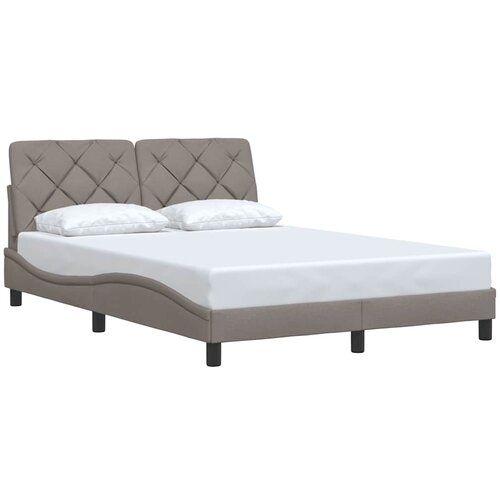 Maison Chic Posteljni okvir - Dvoposteljna postelja - Zakonska postelja brez vzmetnice taupe 140x200 cm blago-J12651, (21771135) Cene