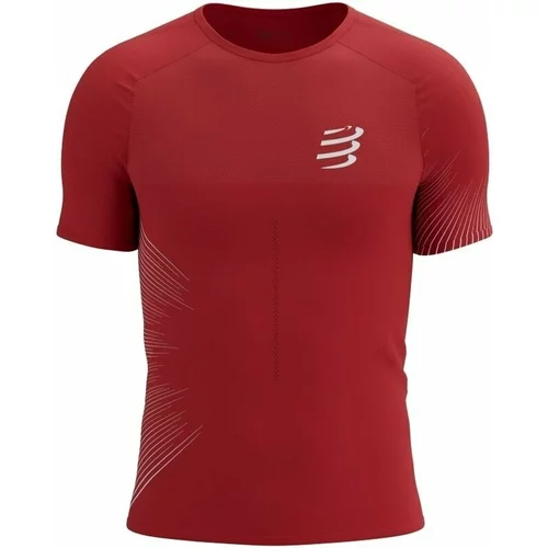 Compressport Performance SS Tshirt M High Risk Red/White S