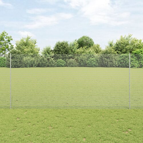 VidaXL Zavarena žičana ograda s 44 U postovima Siva 1.4x50 m Čelik Slike