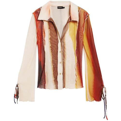 Desigual Bluza 'M. Christian Lacroix' smeđa / konjak / senf / vuneno bijela Cijene