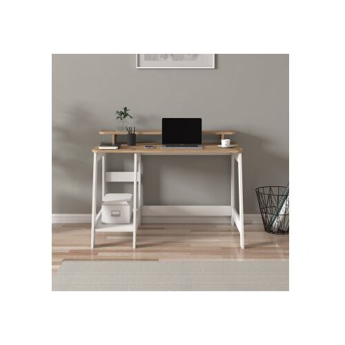 Hanah home radni sto country - white, oak whiteoak study desk Cene