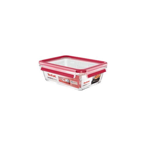 Tefal Staklena posuda sa poklopcem, 1.3 lit., MasterSeal Glass - N1041010, roze Slike