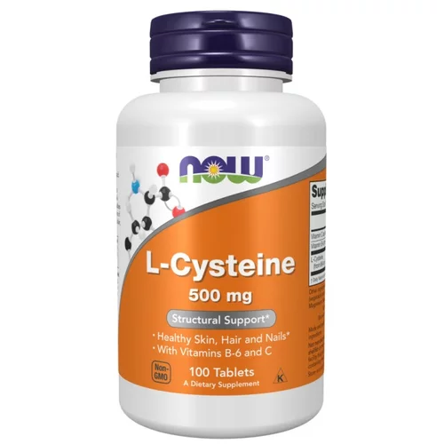 Now Foods L-cistin / L-cistein NOW, 500 mg (100 tablet)