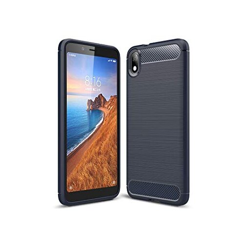  Silikonski ovitek za xiaomi redmi 7A - mat carbon črn Slike