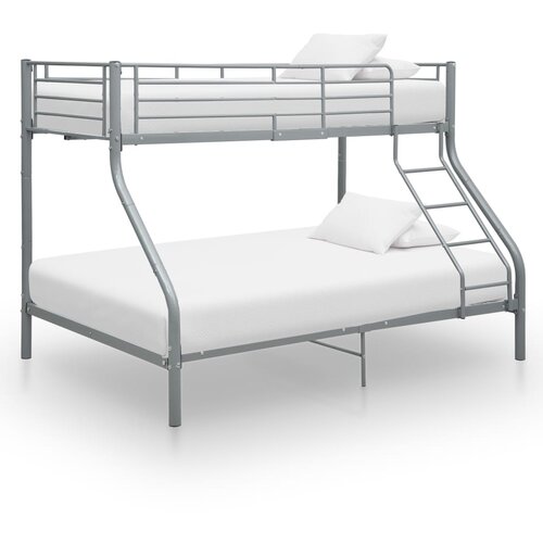  Okvir za krevet na kat sivi metalni 140 x 200 / 90 x 200 cm Slike