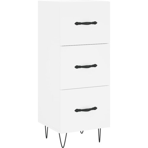 Maison Chic Komoda - Predalnik bela 34,5x34x90 cm inženirski les, (21716516) Cene