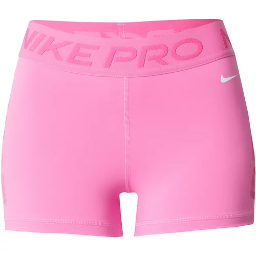 Nike Športne hlače malina / svetlo roza / bela