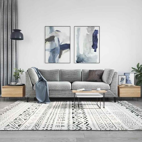  Stolići za kavu 2 kom boja hrasta 50x46x35 cm konstruirano drvo Slike