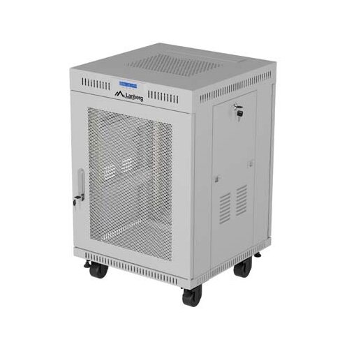 Lanberg FREESTANDING 19 RACK CABINET 15U 600 &times; 600 GREY, PERFORATED DOOR, LCD, (FLAT PACK) Cijene