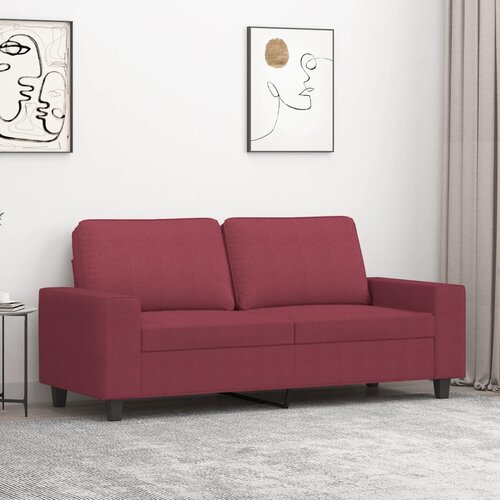  The Living Store Kavč dvosed vinsko rdeč 140 cm blago - Kavč Dvosed, (21501740) Cene