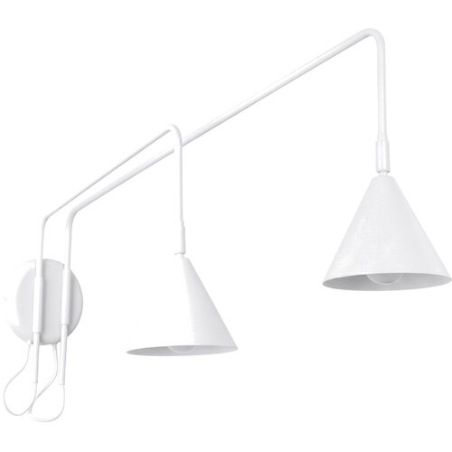 Sollux Lighting Stenska svetilka NOX 2 bela s stikalom, (5000284942) Cene