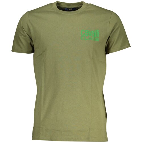 Cavalli Class GREEN MEN&amp;amp;#39;S SHORT SLEEVED T-SHIRT Slike