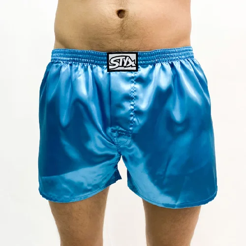 STYX Men's shorts classic rubber satin blue (C967)