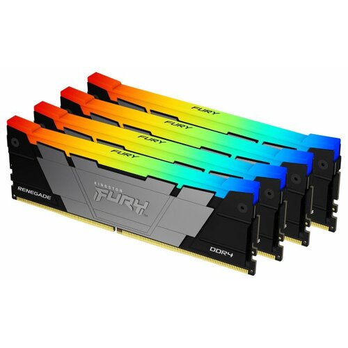 Kingston dimm DDR4 128GB (4x32GB kit) 3200MT/s KF432C16RB2AK4/128 fury renegade rgb black xmp Slike