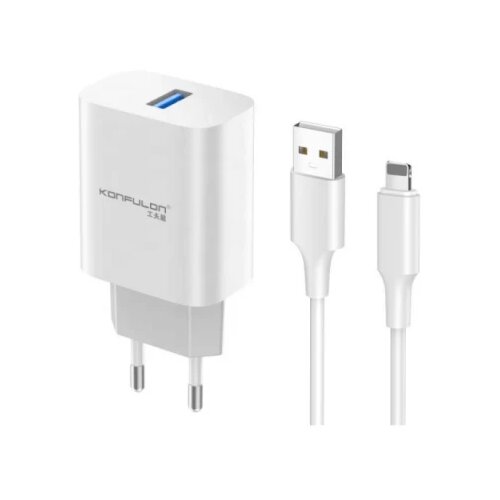 Konfulon Kućni punjač C87+USB Lighting Px23 brzi 5V/3A Slike