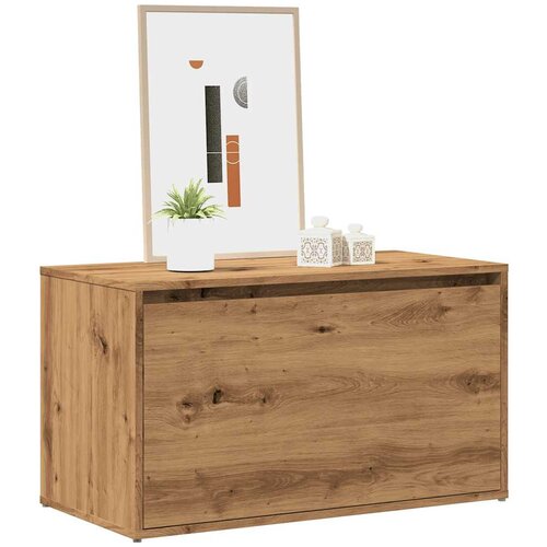 VidaXL Klop za hodnik 80x40x45 cm artisan hrast inženirski les Slike