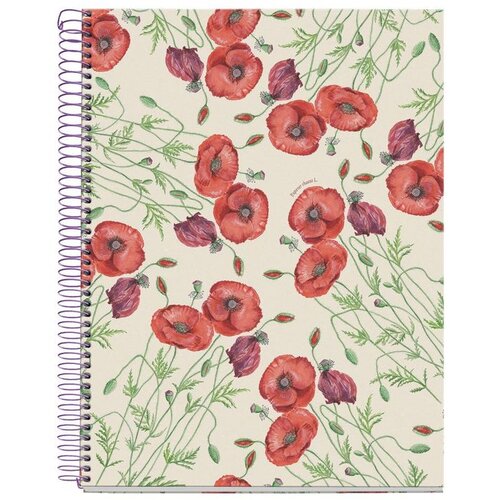 MiquelRius Kolegij blok A4 90g 80L spiralni crte Entredos Papaver Rhoedas MR4501 Slike