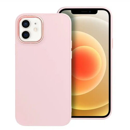FRAME maska za IPHONE 12 / 12 PRO puderasto ružičasta Slike