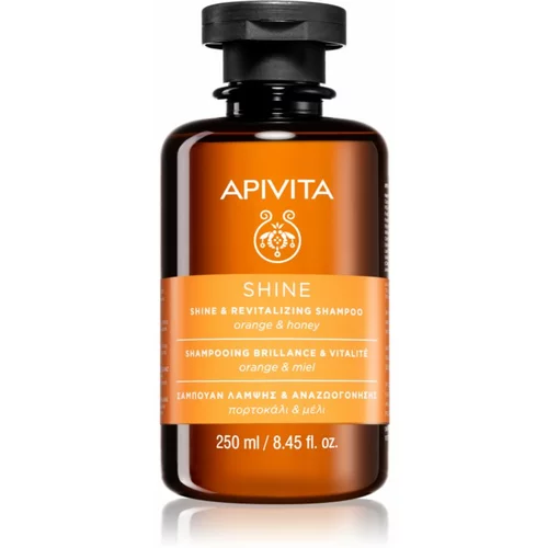 Apivita Holistic Hair Care Orange & Honey revitalizirajući šampon za jačanje i sjaj kose 250 ml