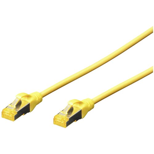 Digitus DK-1644-A-150/Y RJ45 omrežni kabel CAT6a S/FTP 15 m rumena ognjevaren, brez halogena, prilagodljiv, za&scaron;čita iz folije, pletena za&scaron;čita, za&scaron;čit, (20416725) Cene