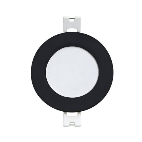 Xled 3W 4000K black Ugradni okrugli LED panel plasticni,330lm,90.5*28mm,IP20, crni Cene