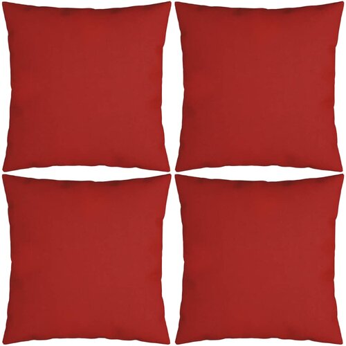VidaXL Okrasne blazine 4 kosi rdeče 50x50 cm blago Slike