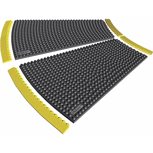 Notrax Talna plošča, naravna guma z vozlički, 22,5°, širina 910 mm, vozličasta