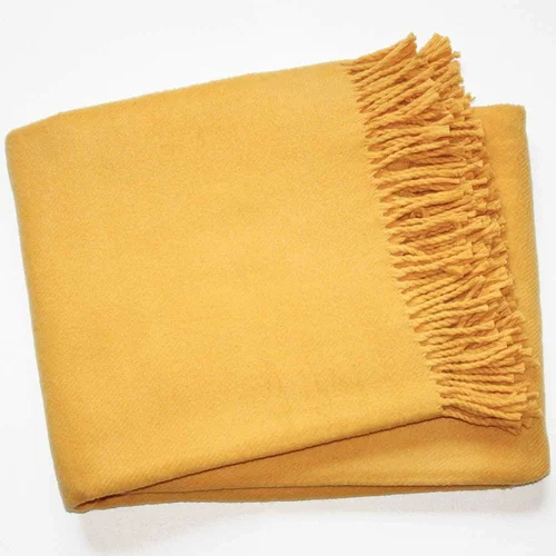 Euromant žuti pokrivač s pamukom Basics, 140 x 160 cm