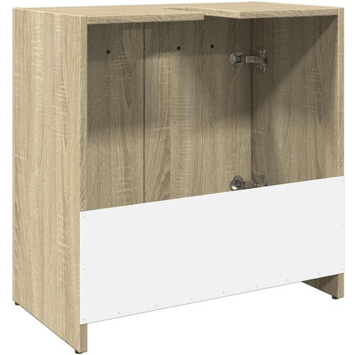  Ormarić za umivaonik boja hrasta 60x33x60 cm konstruirano drvo Smeđa Slike
