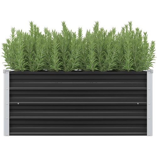 vidaXL Visoka greda antracitna 100x40x45 cm pocinkano jeklo Cene