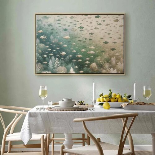  Slika - The marine world 90x60 U prirodnom drvenom okviru Slike
