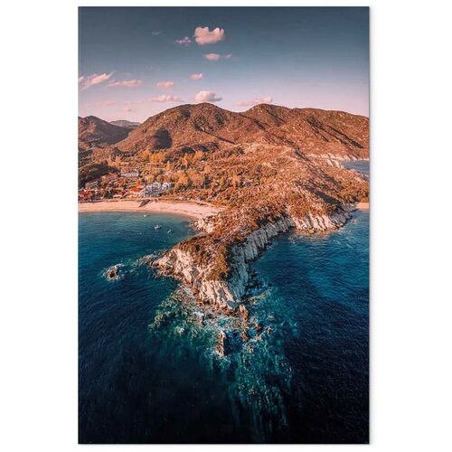  Slika - Cliff in Kalamitsi (1 Part) Vertical 20x30 Premium Print Slike