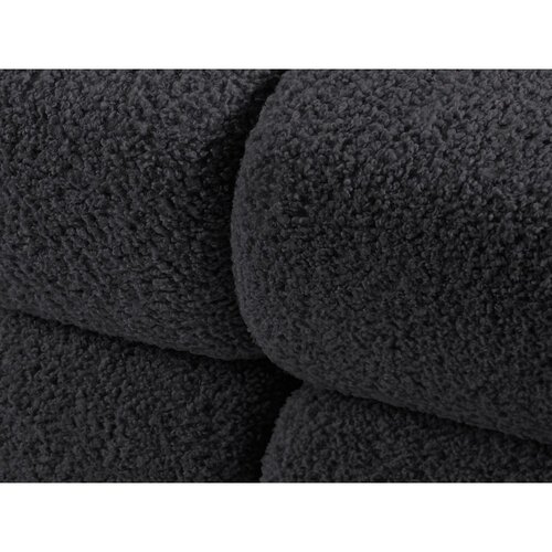 Micadoni Antracitno siva kutna garnitura od boucl&amp;eacute; tkanine (s desnim kutom) Bellis &amp;ndash; Home Slike