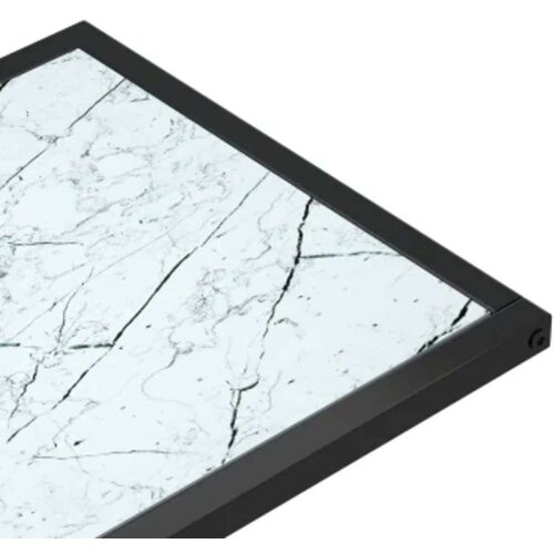  Bočni stolić za računalo bijeli 50x35x65 cm od kaljenog stakla Slike
