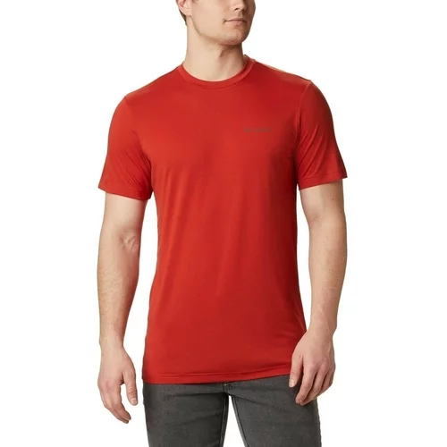 Columbia Majice s kratkimi rokavi Maxtrail Logo Rdeča