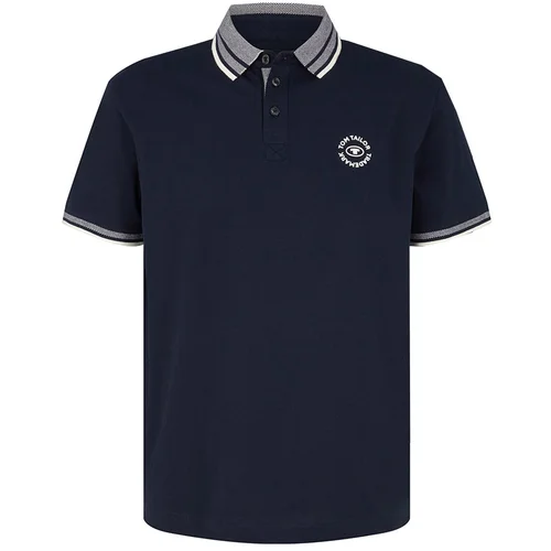 Tom Tailor Majica temno modra / bela