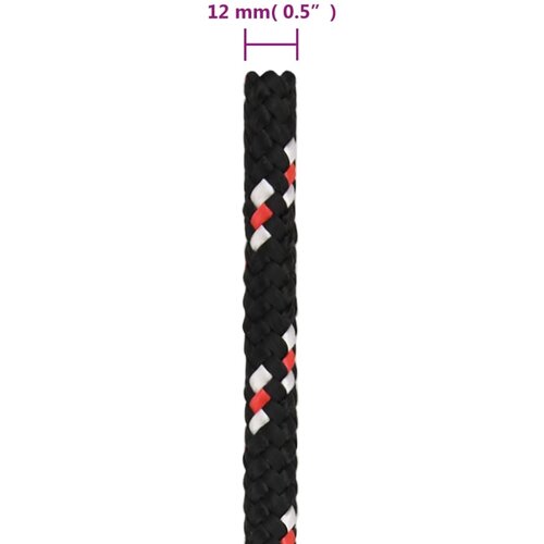  Brodski konop crni 12 mm 25 m od polipropilena Slike