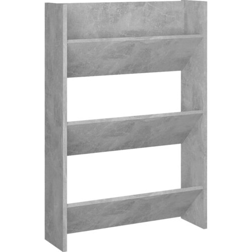 vidaXL Stenska omara za čevlje betonsko siva 60x18x90 cm iverna plošča, (21025118) Cene