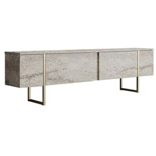 Hanah home Luxe - Travertine, Gold TravertineGold TV Stand O&Scaron;TEĆENO Cene