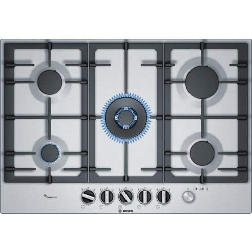 Series 6, gas hob, 75 cm, stainless steel, PCQ7A5M90 Slike