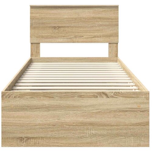  Okvir za krevet Sonoma 100 x 200 cm Konstruirano drvo Slike