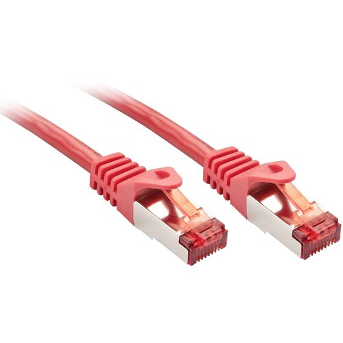 Lindy 47363 RJ45 omrežni kabel\, Patch kabel CAT 6 S/FTP 1.50 m rdeča 1 kos, (20419951) Cene