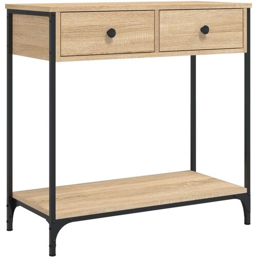  Konzolni stol boja hrasta 75 x 34 5 x 75 cm konstruirano drvo Slike