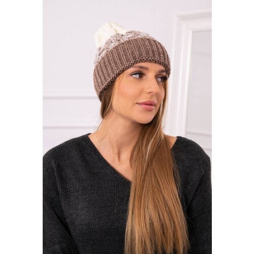 Kesi Women&amp;#039;s cap Samara K346 cappuccino+ecru Slike