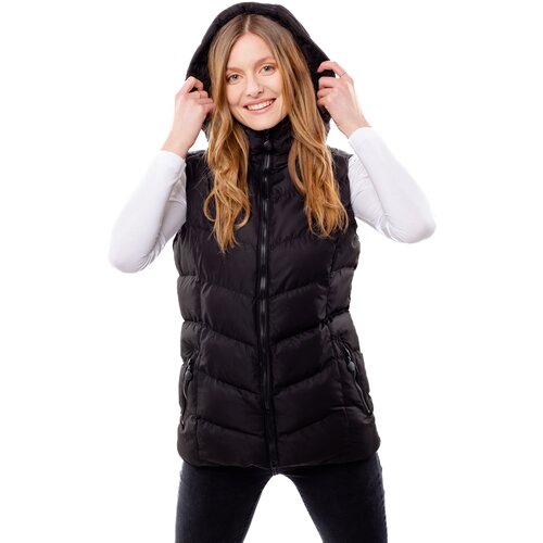 Glano Women&amp;#039;s quilted vest - black Slike